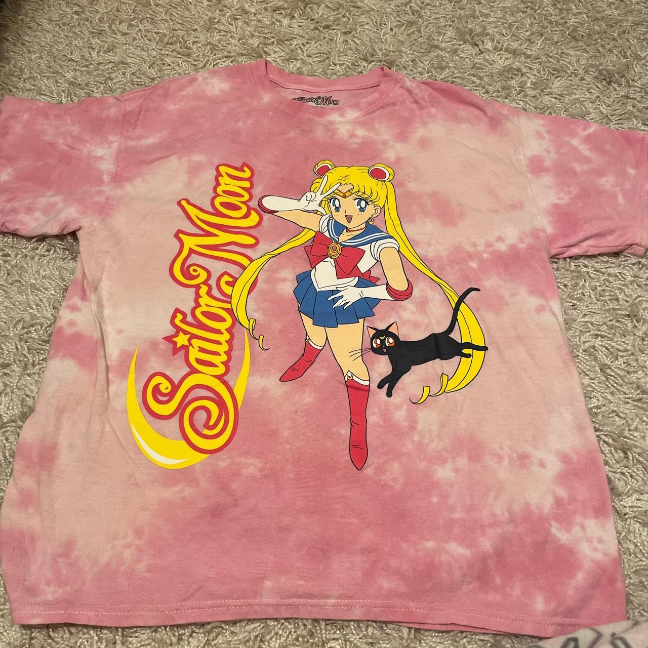 Sailor Moon Pink Graphic T shirt 🌙 🩷🐈‍⬛ Size M\L The... - Depop