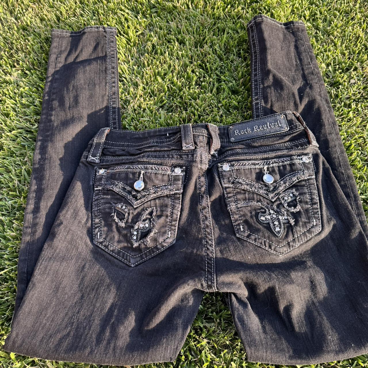 Rock rival black skinny jeans size 29 - Main Image