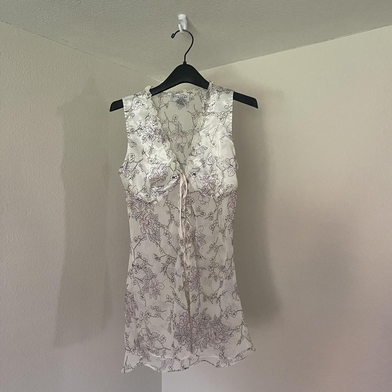vintage sheer floral top! 🪷 no buttons or zippers... - Depop