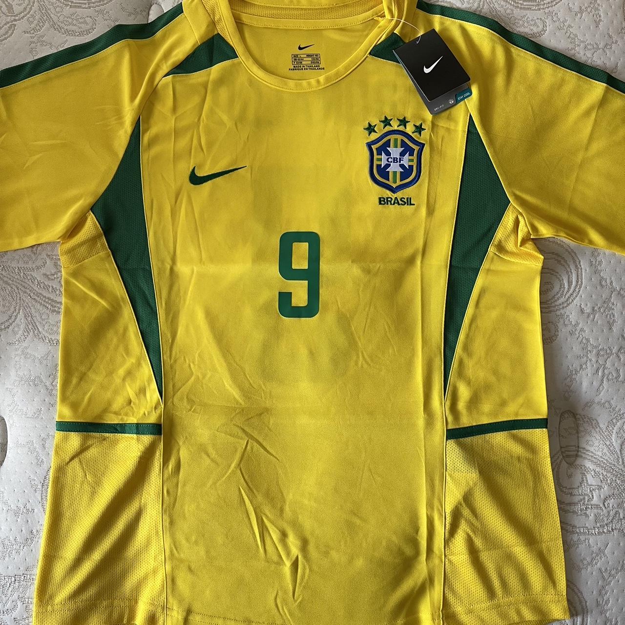 2002 Brazil Jersey Ronaldo World Cup - Depop