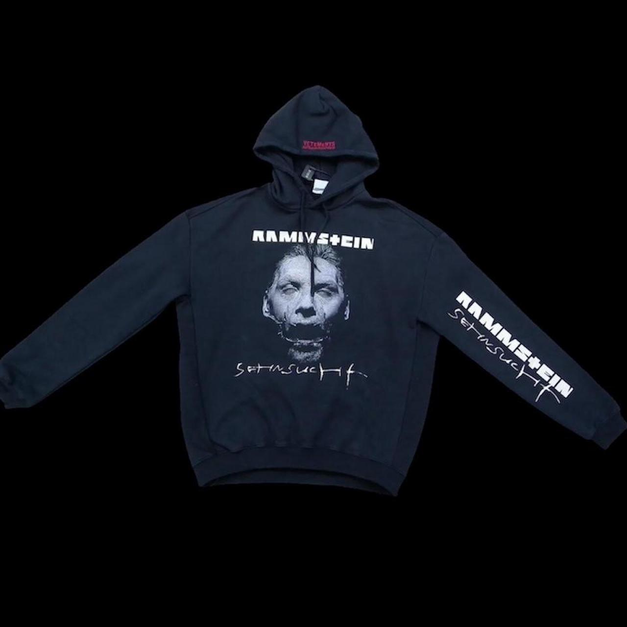 Vetements Men's Hoodie Black L – Rammstein Vetements Hoodie