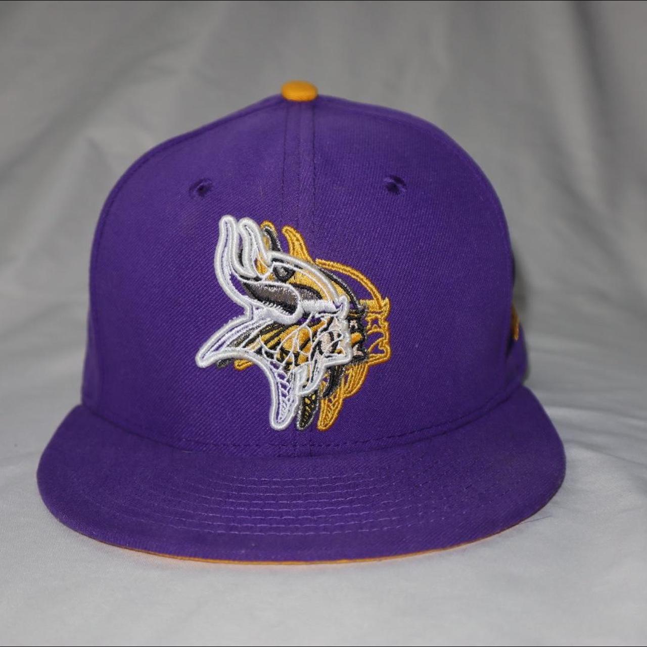 New Era Minnesota Vikings Hat. Size 7.5, 59.6 cm. - Depop