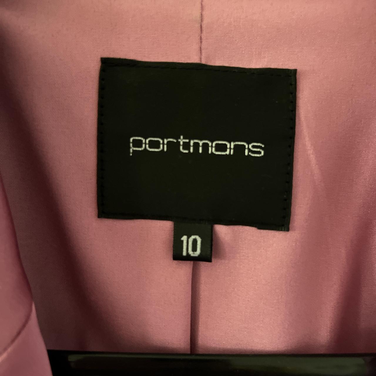 Portmans Pink satin blazer, slightly cropped Size... Depop
