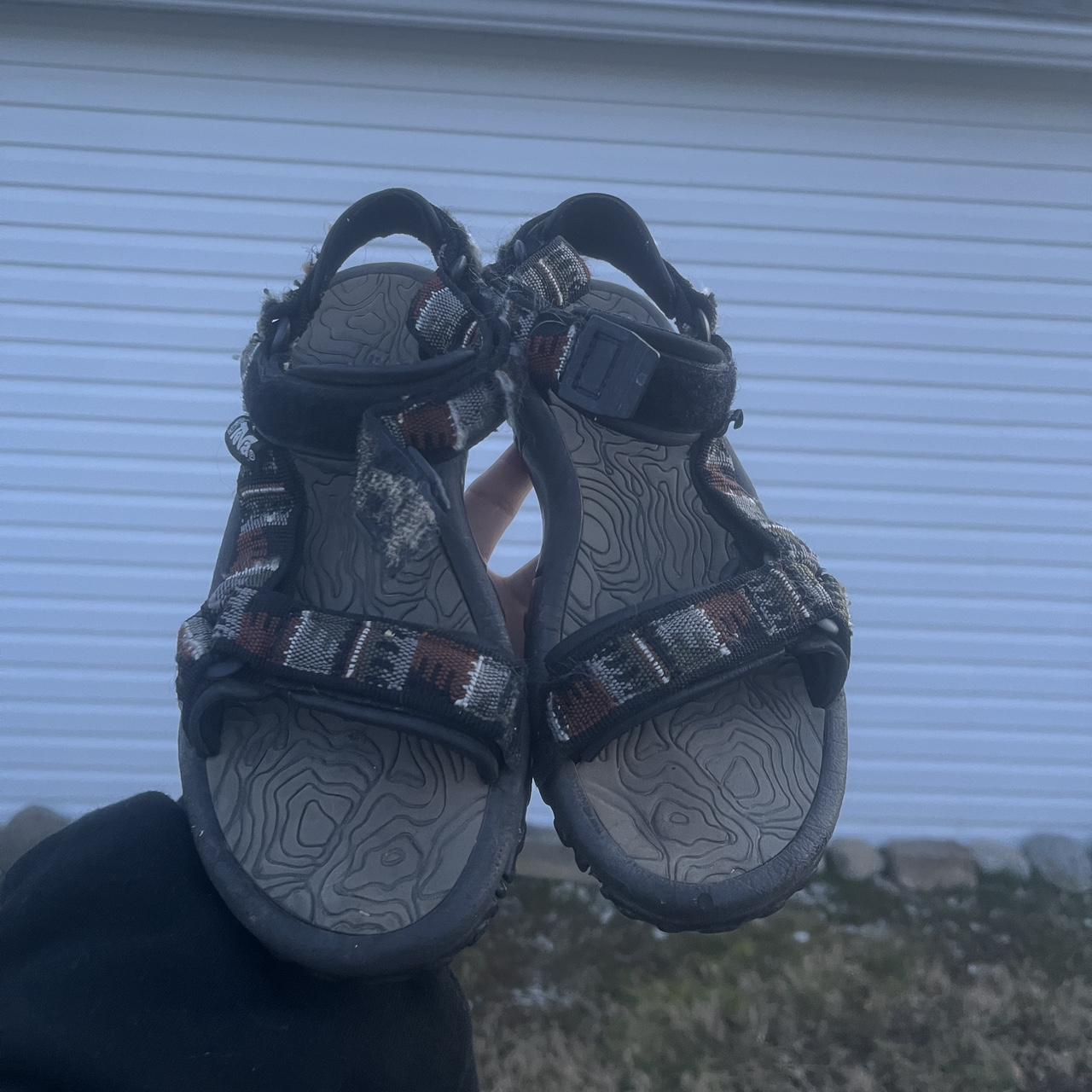 Vintage Tea Earth Brown Hiking Sandals SIZE... Depop