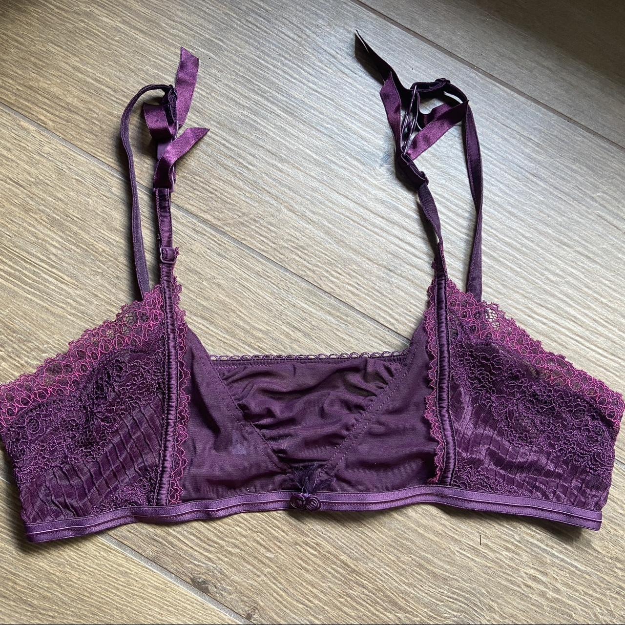 Paramour Women's Pink and Purple Bra | Depop