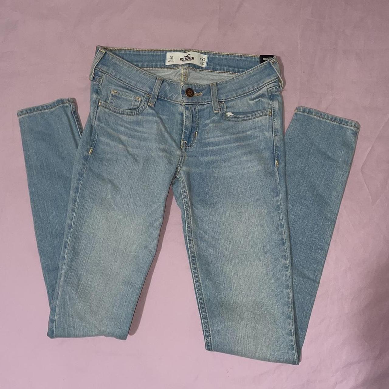 Dark blue Hollister skinny jeans Jeans are so cute - Depop
