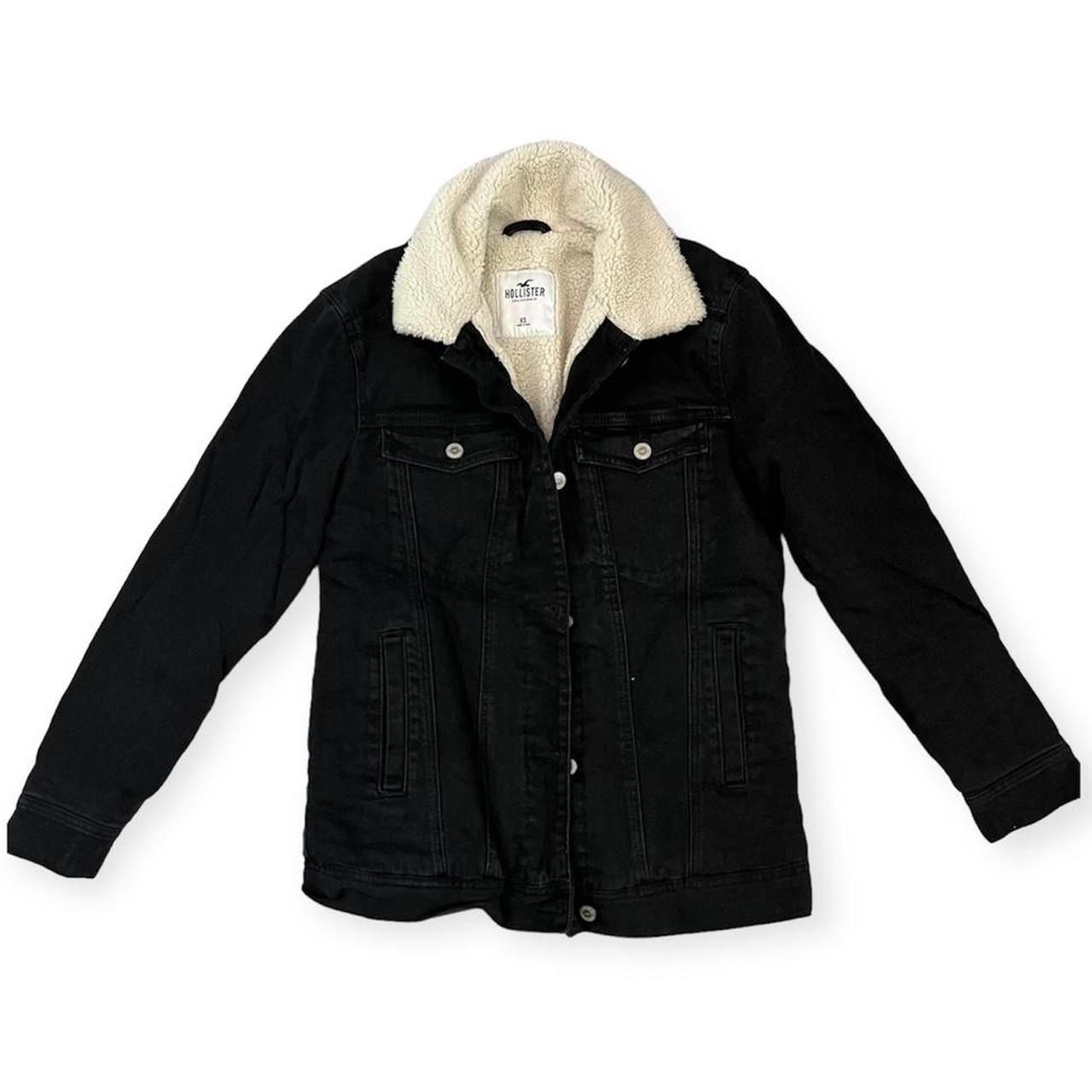 Hollister black sale jacket womens