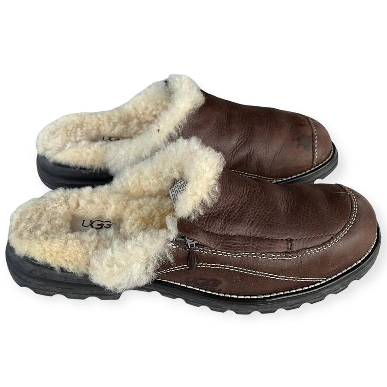 Ugg sale shearling clogs