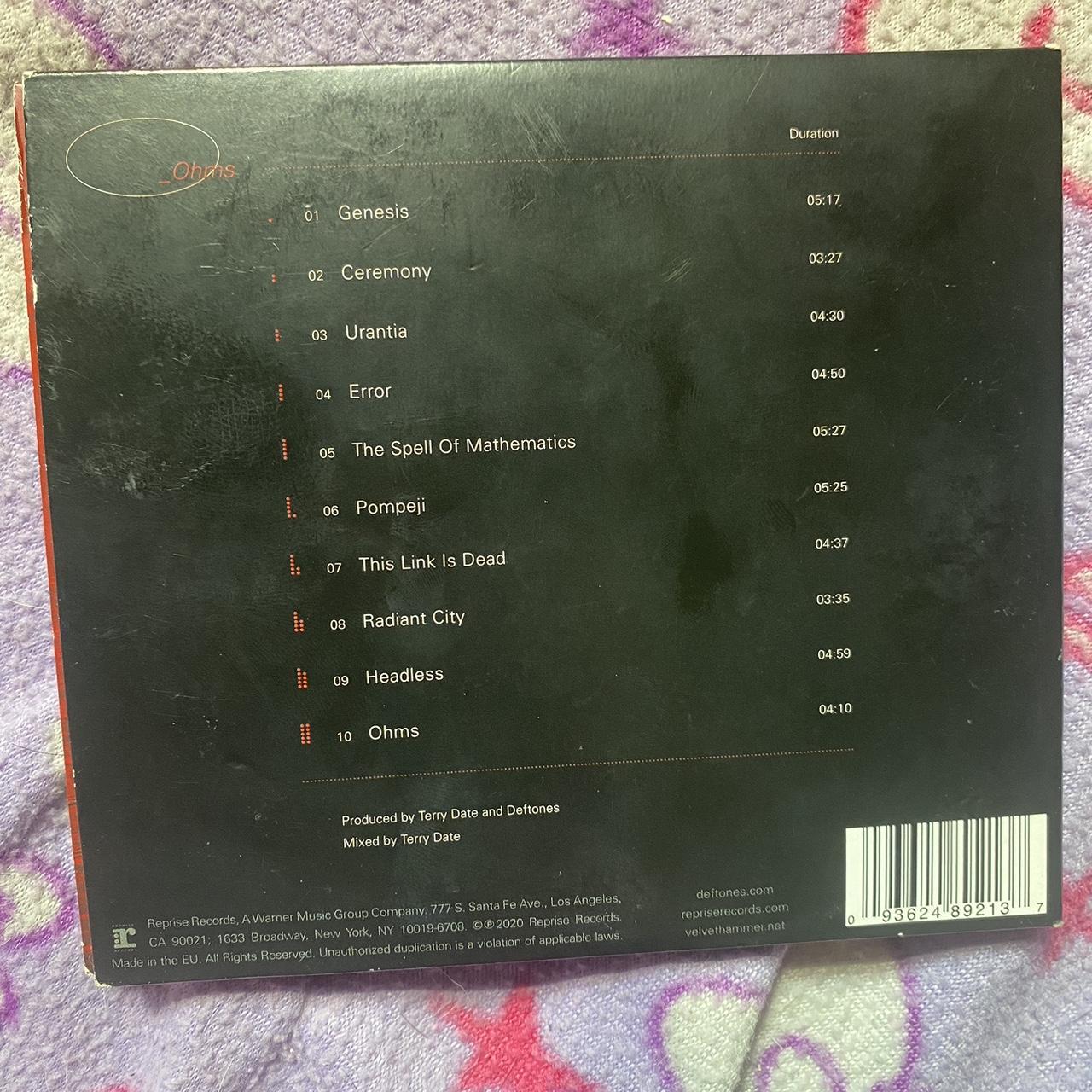 Deftones Ohms cd !!! played a few times, works... - Depop