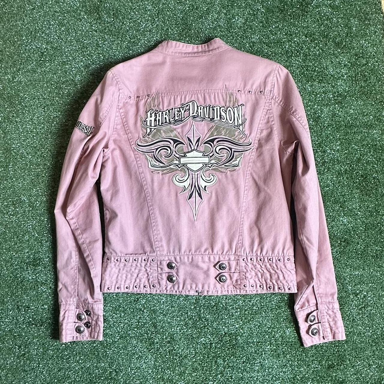 Womens pink clearance harley davidson jacket