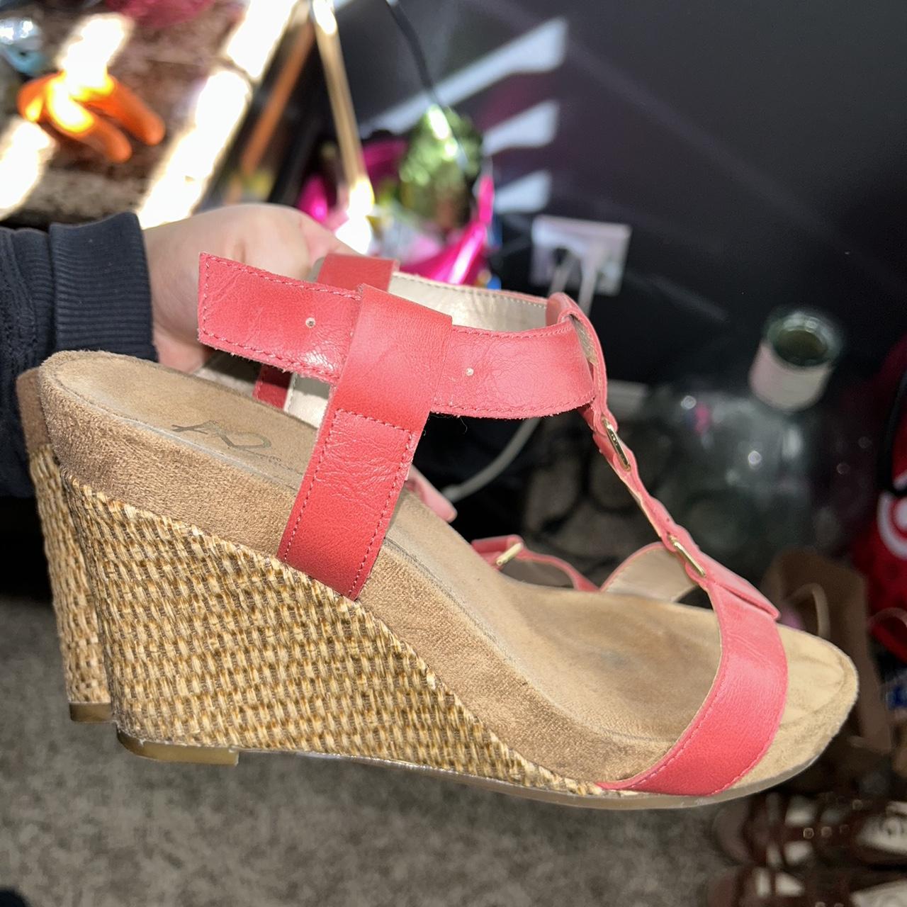 super cute coral sandals ☀️ perfect for the... - Depop