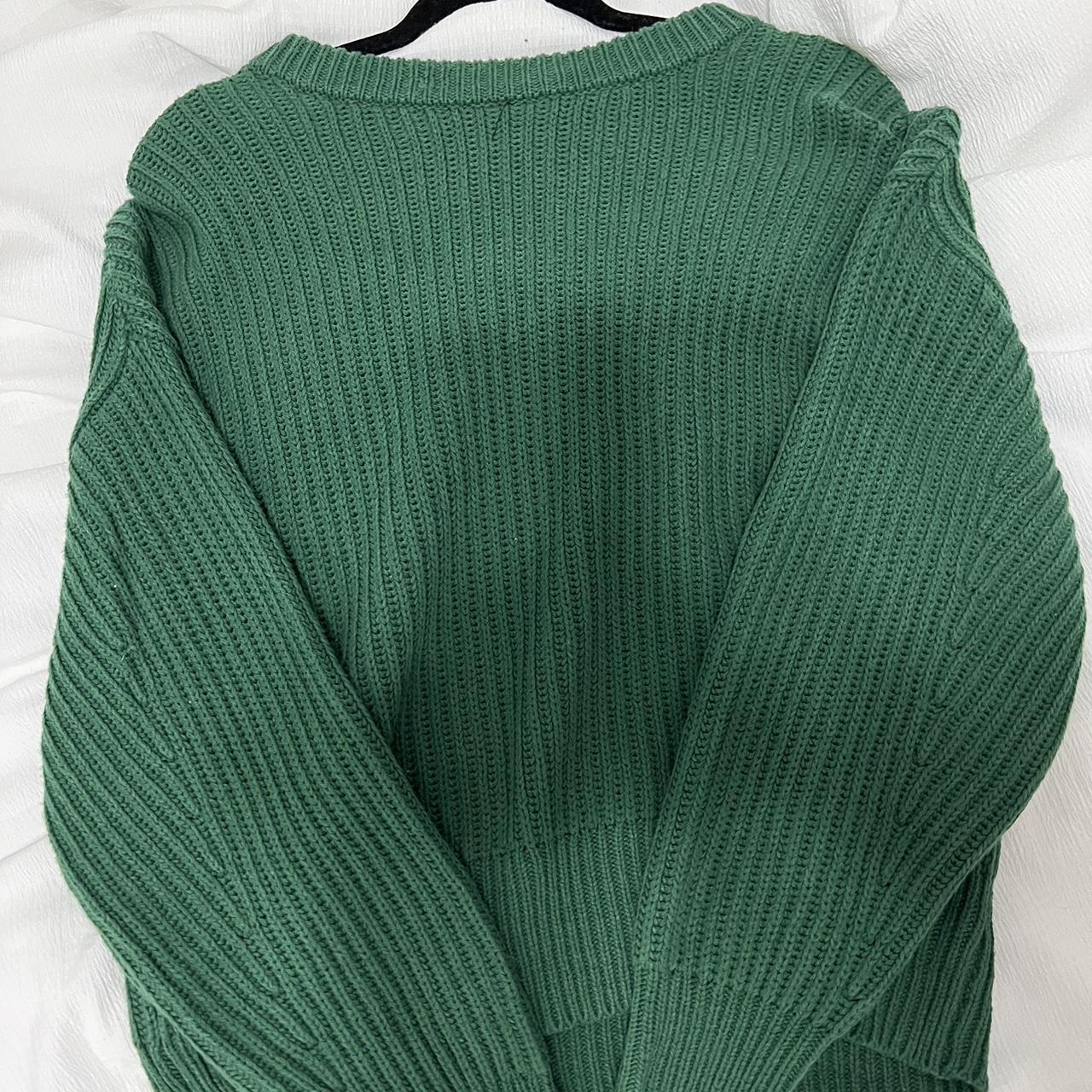 green oversized sweater from target size L never... - Depop