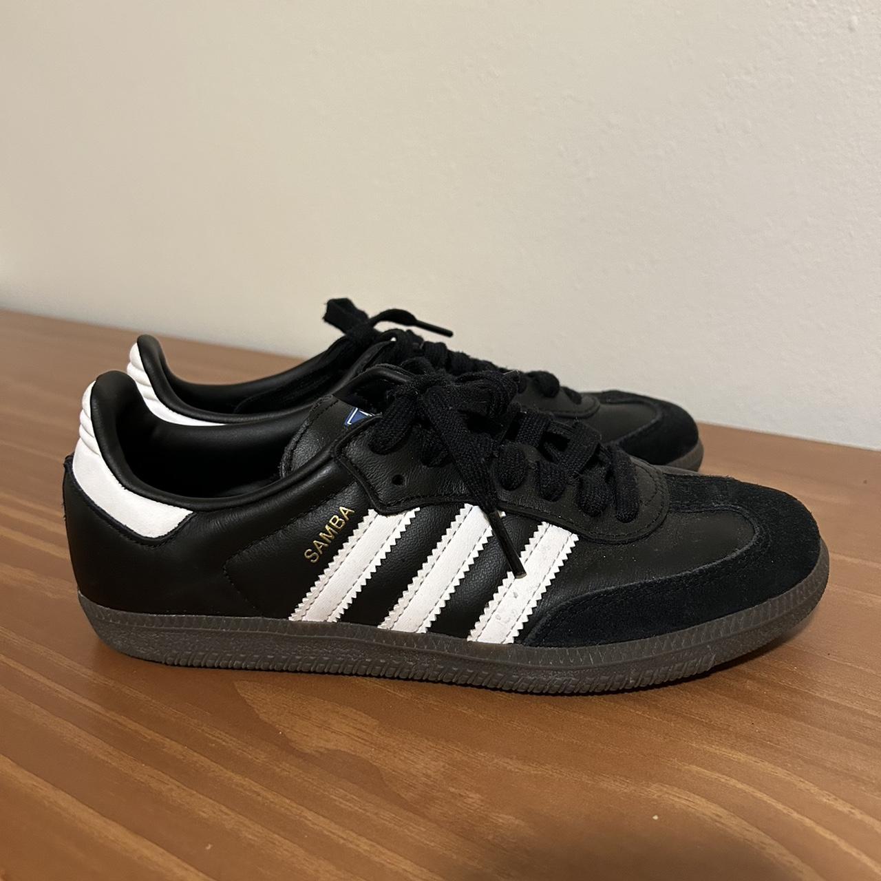 Adidas Samba OG Black, Gum bottom Men’s size 5 but... - Depop