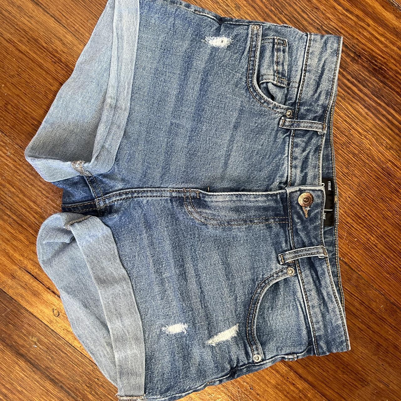 JAY JAYS denim shorts in between low waisted and... Depop