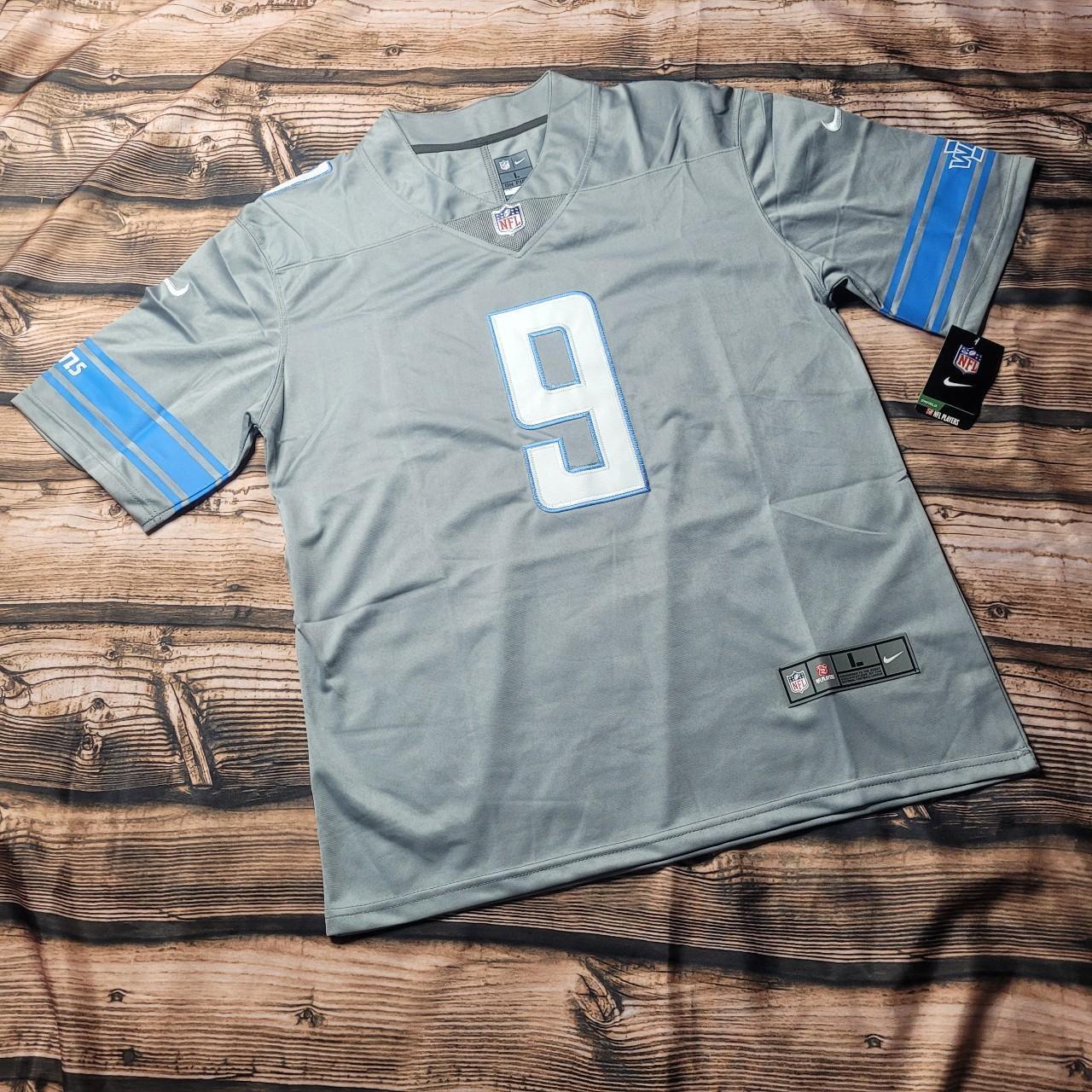 Detroit Lions Stafford # 9 Blue T shirt Football - Depop