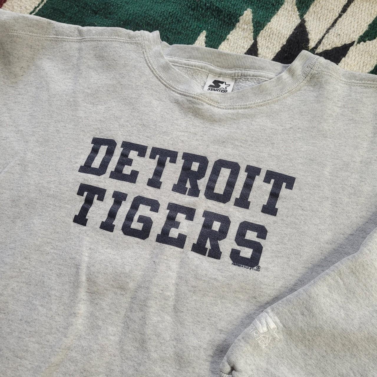 Vintage 90s Detroit Tigers Sweatshirt Detroit - Depop