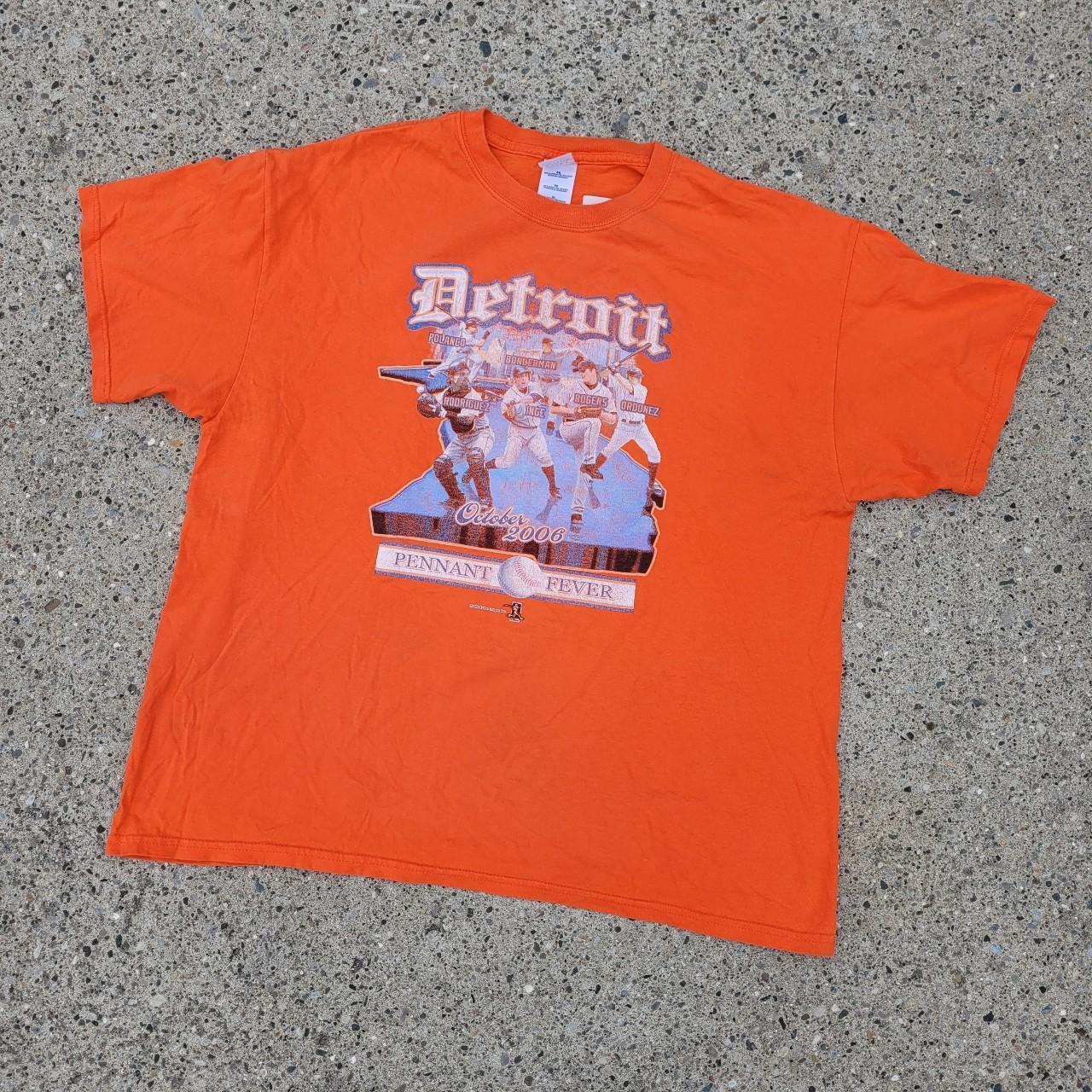 Y2K Detroit Tigers baseball shirt, great condition - Depop