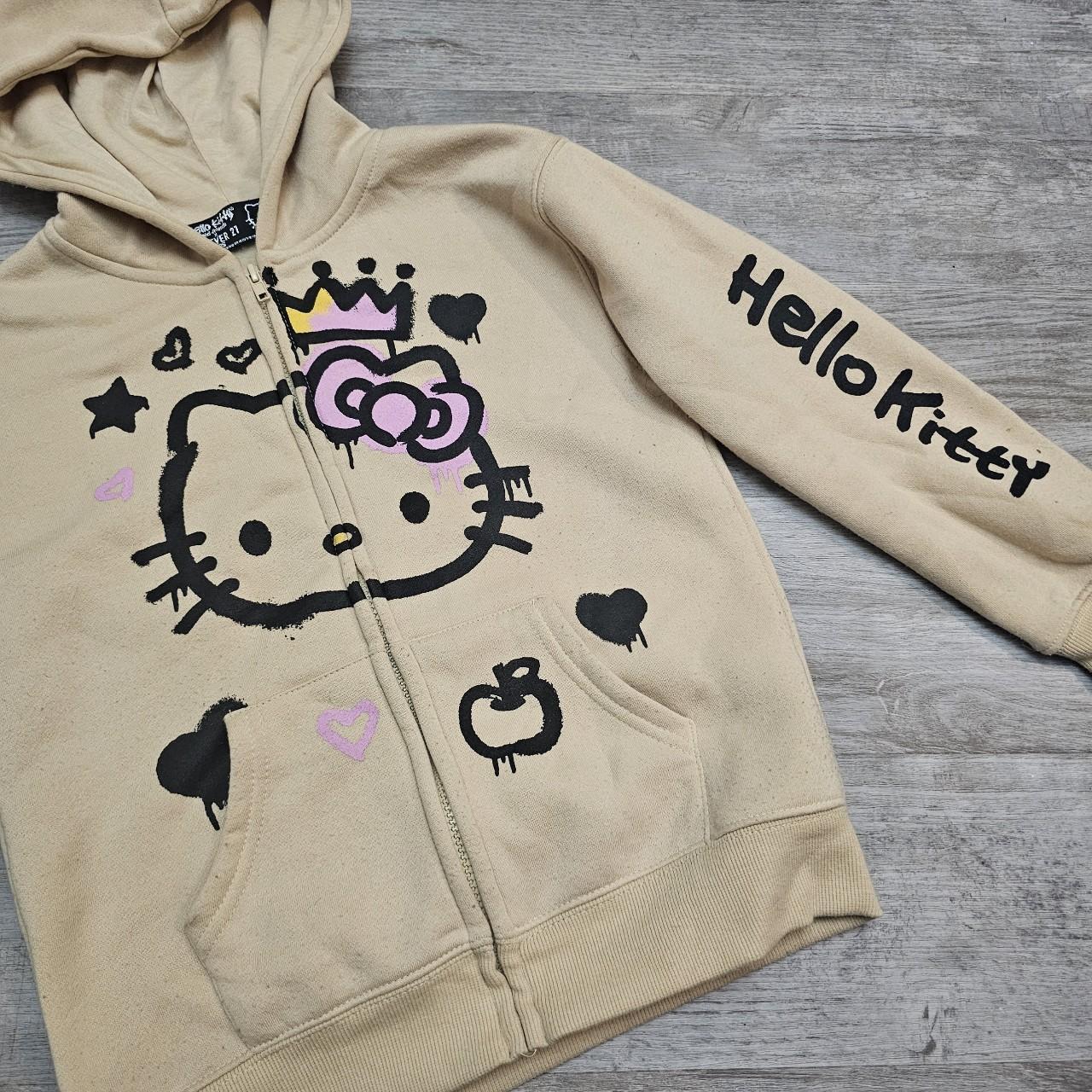 Hello Kitty Pink Zip Up Hoodie