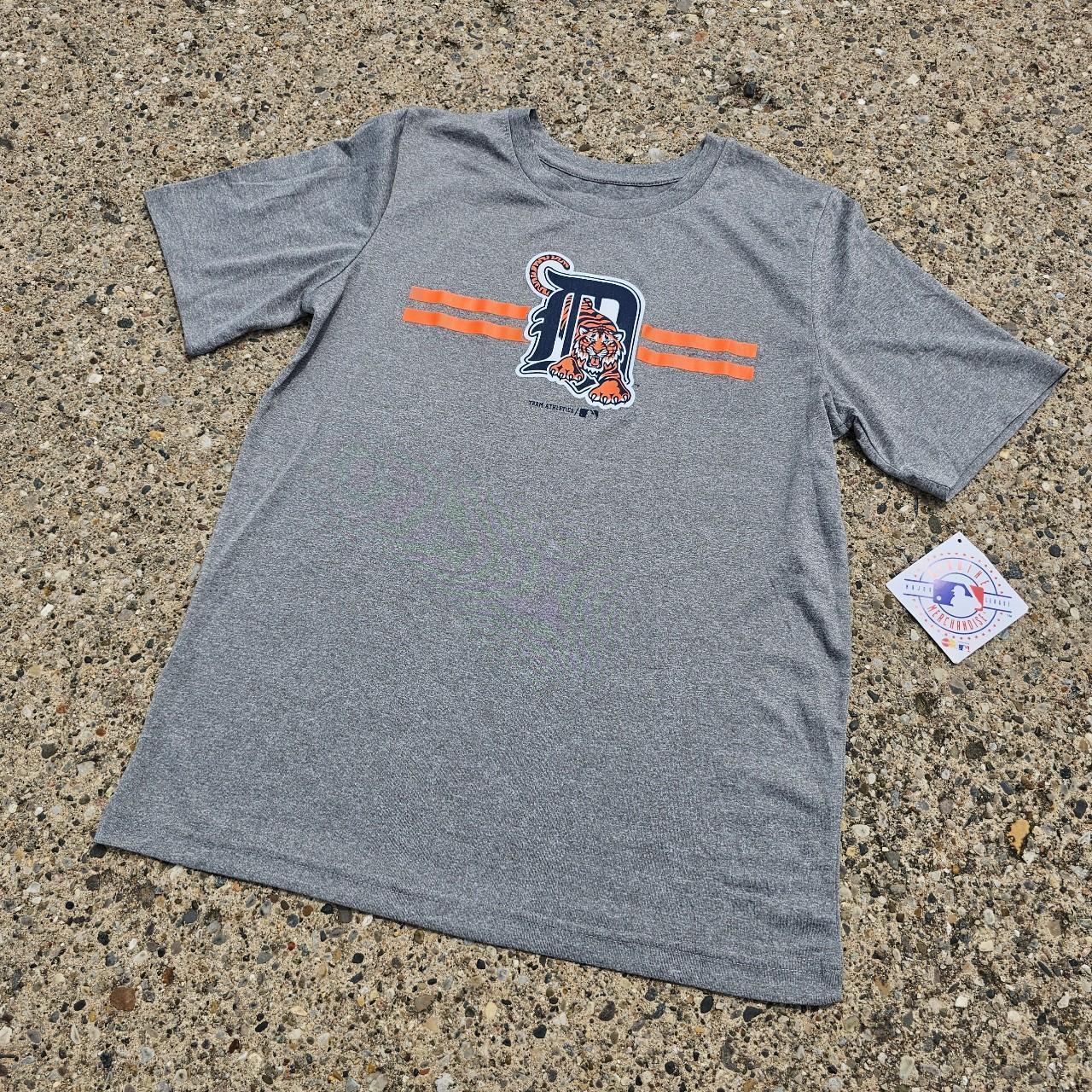 Detroit Tigers Shirt Adult Large Gray MLB Baseball Sports Athletic Mens 955