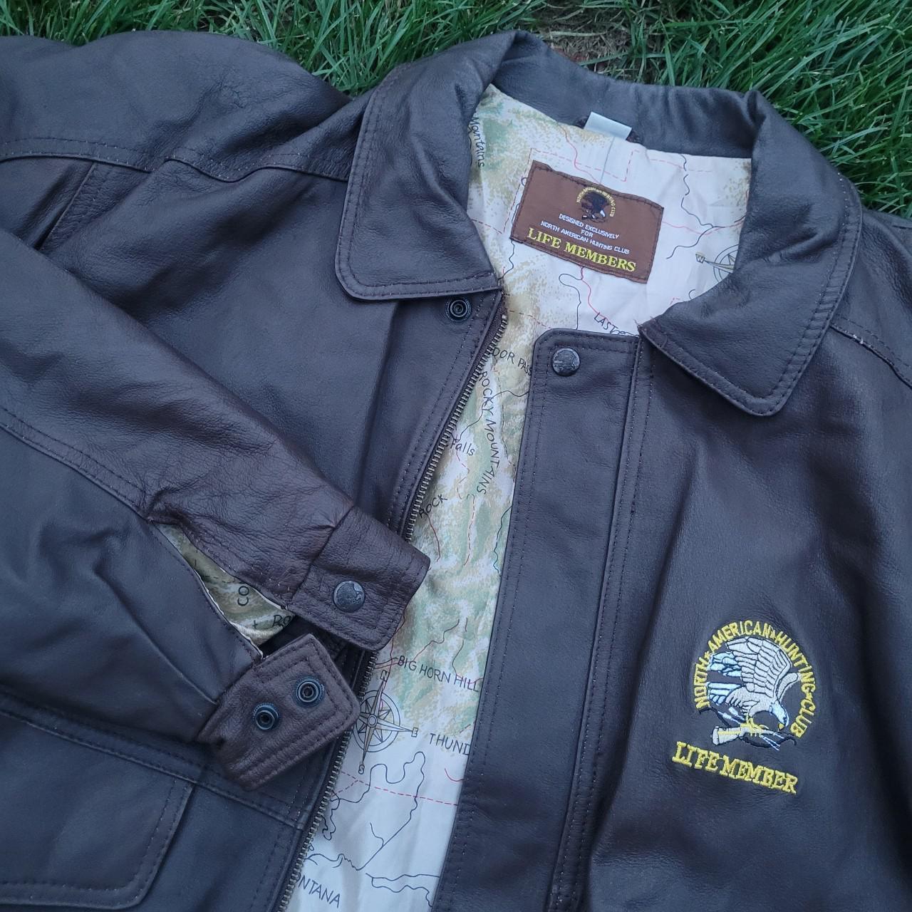 Vintage 90s North American Hunting Club Leather. Depop