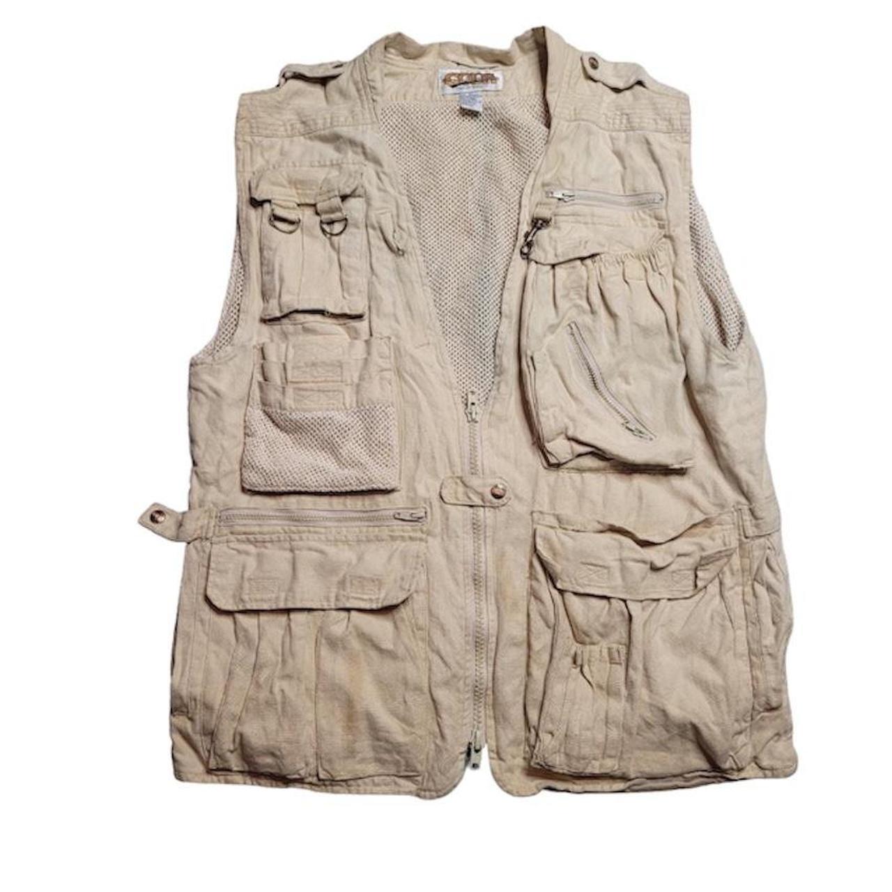 Vintage Columbia Multi Pocket Fishing Vest Men's - Depop