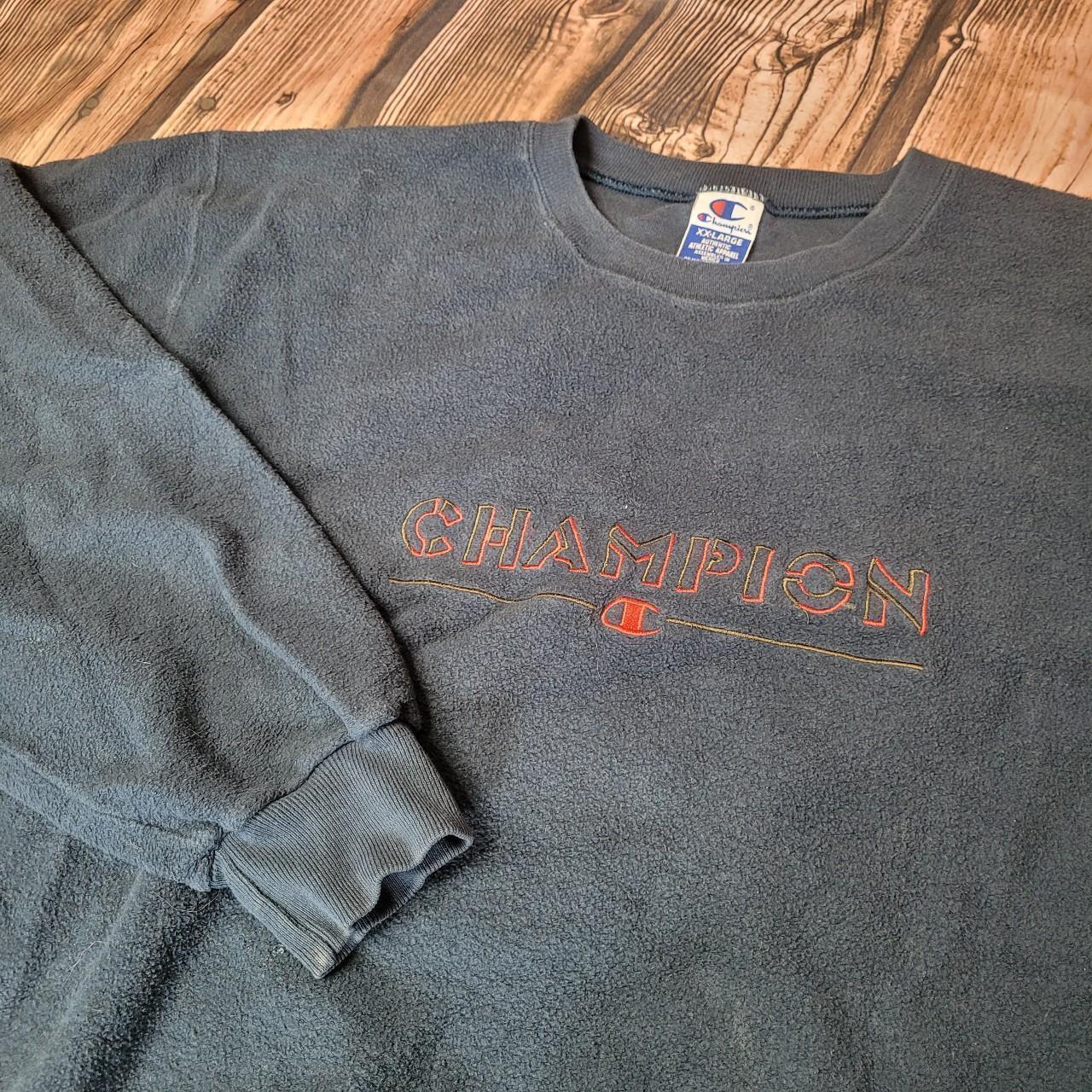 Vintage 90s Champion Spellout Crewneck Size XXL Depop