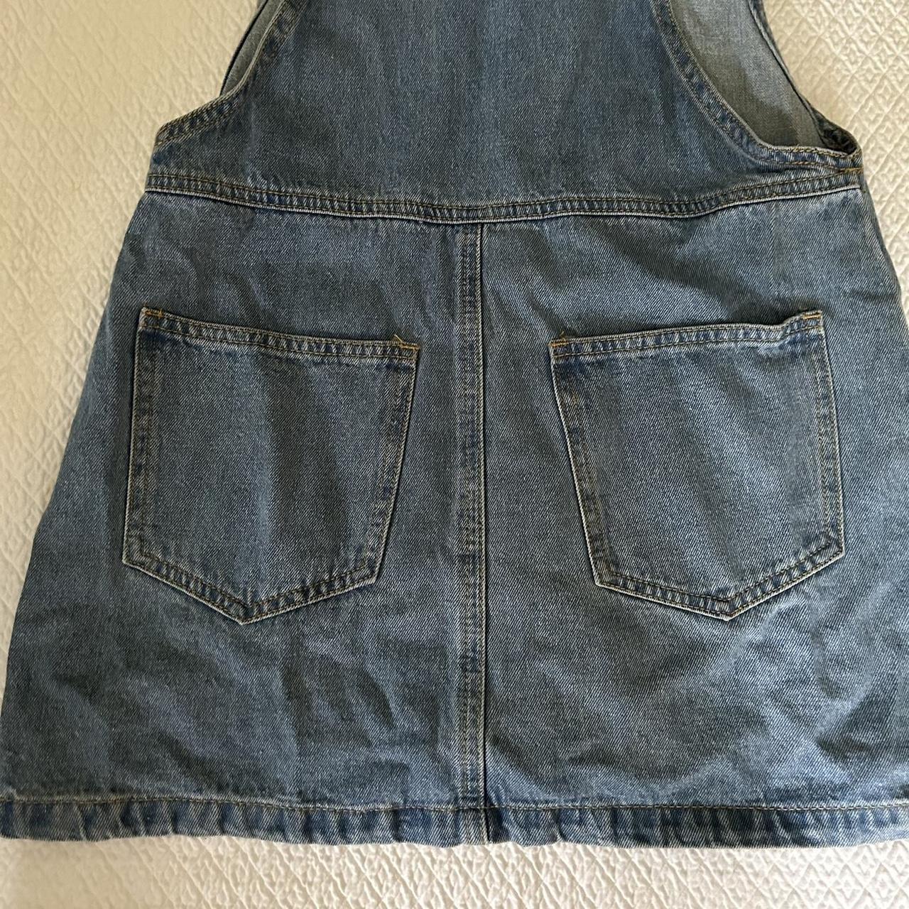 princess polly denim overall dress, fits roughly... Depop