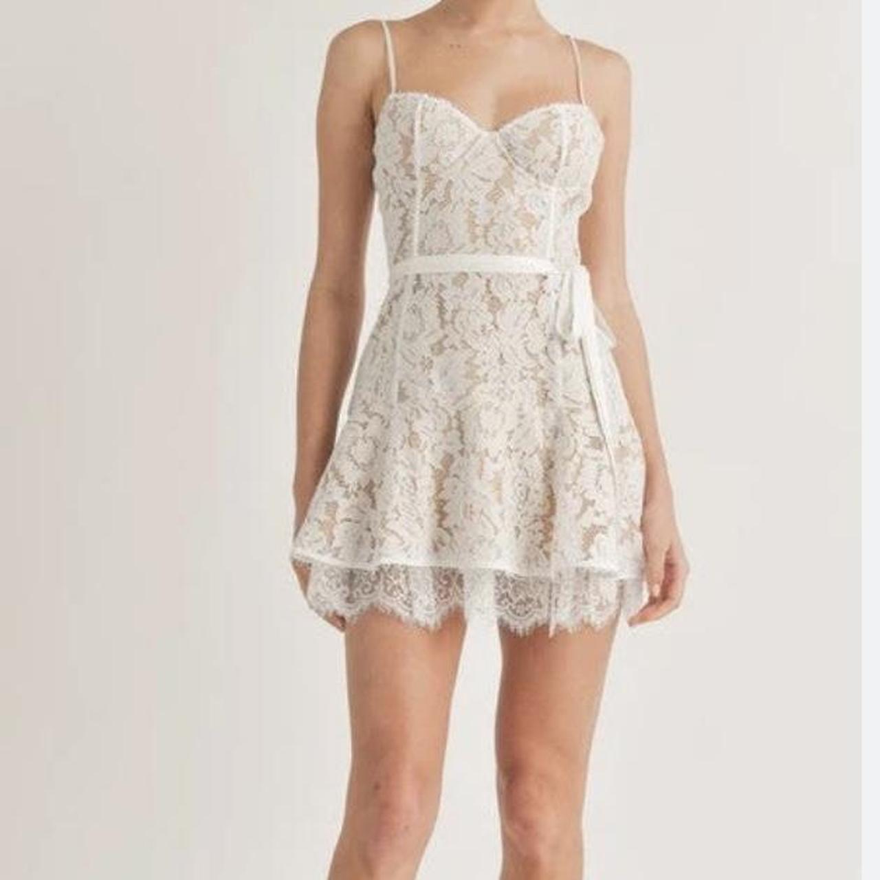 Superdown Lottie Lace Bustier Dress