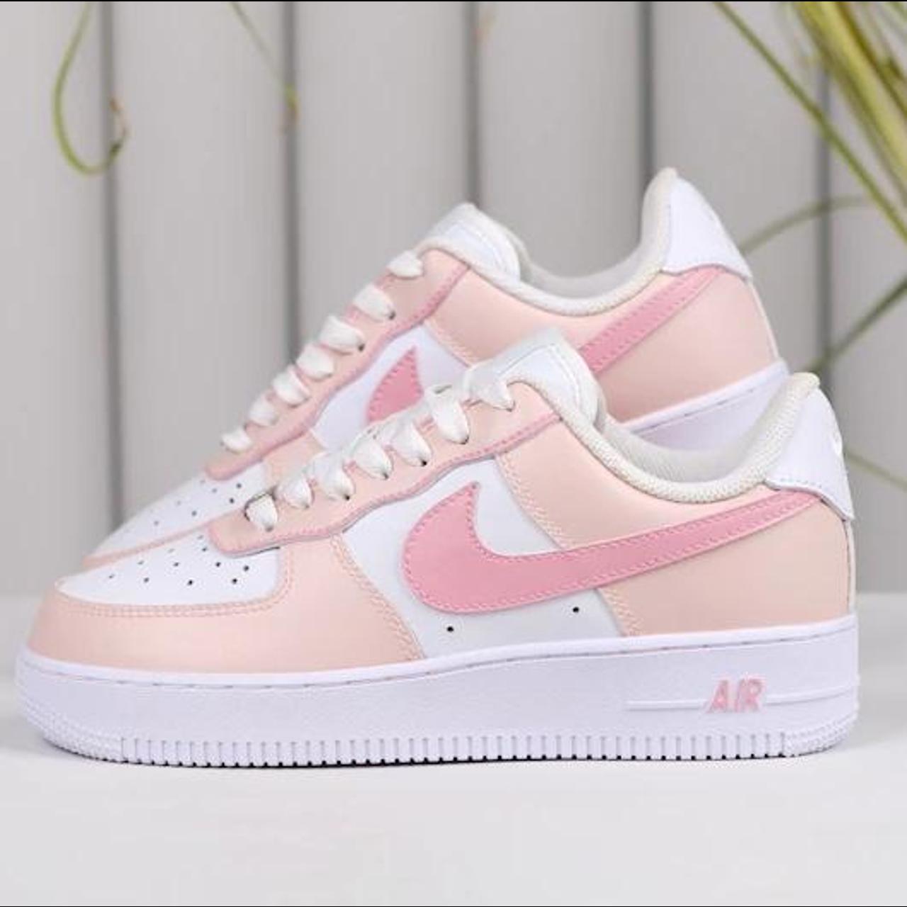 Nike air force top 1 pink colour block