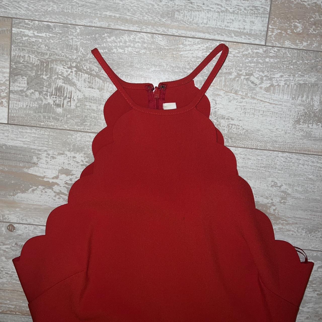 Likely red outlet gown