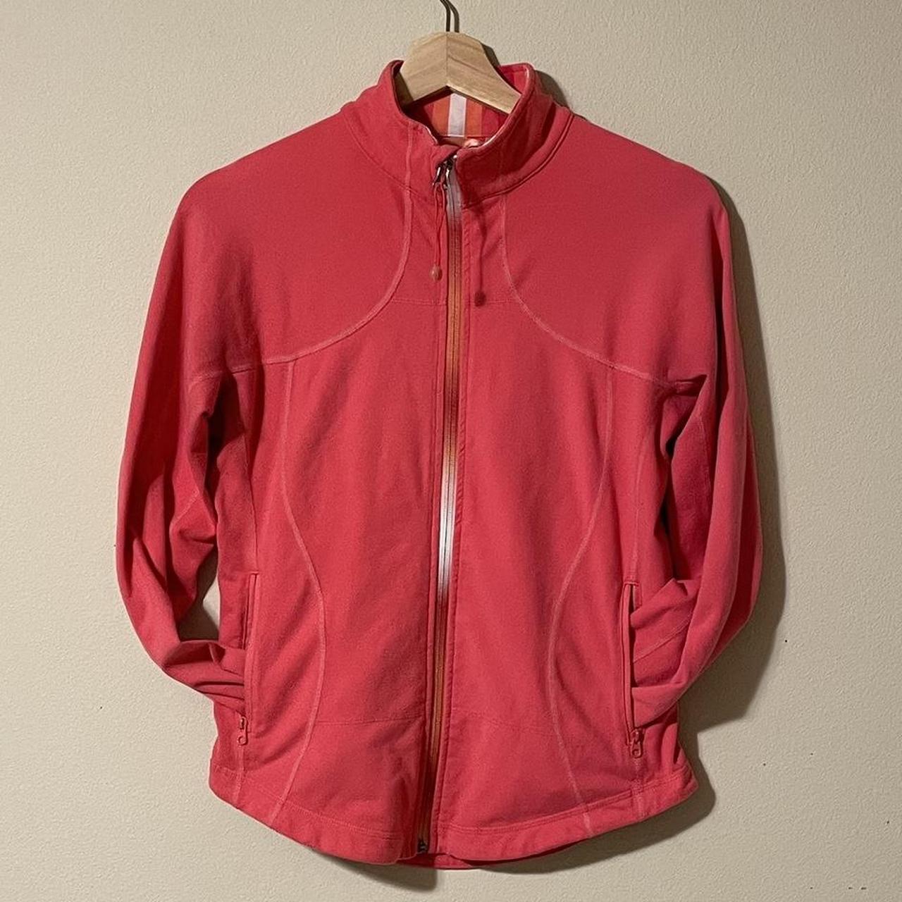 Hot pink athletic discount jacket