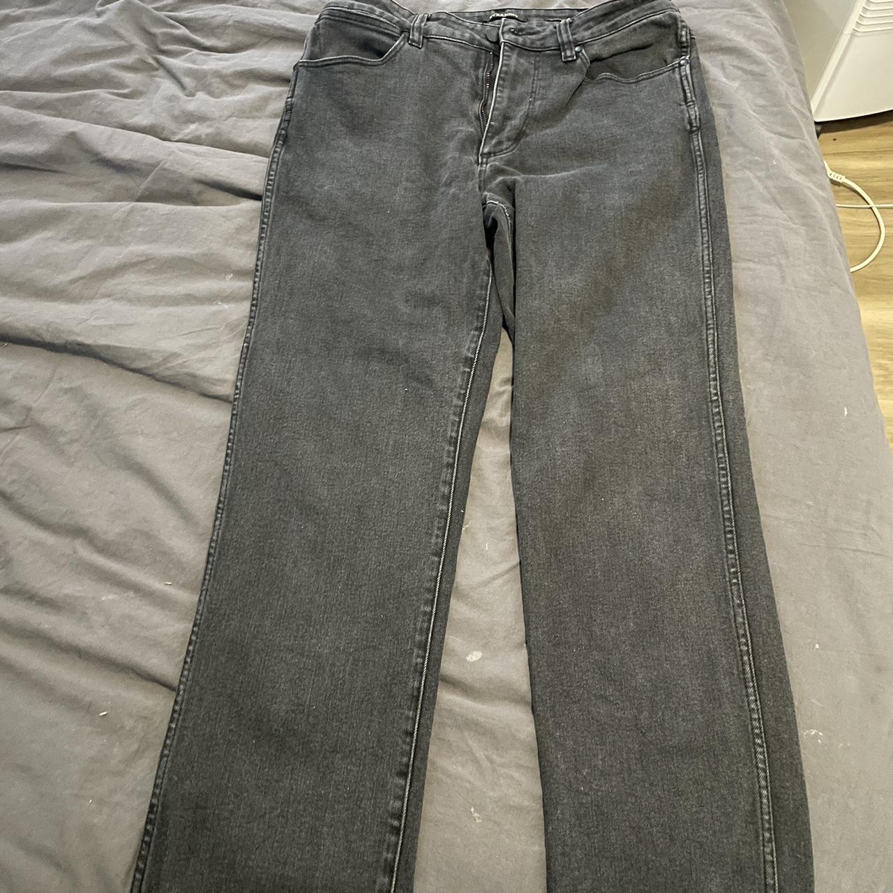 Black Denim Wrangler jeans 32 Plenty of wear left,... - Depop