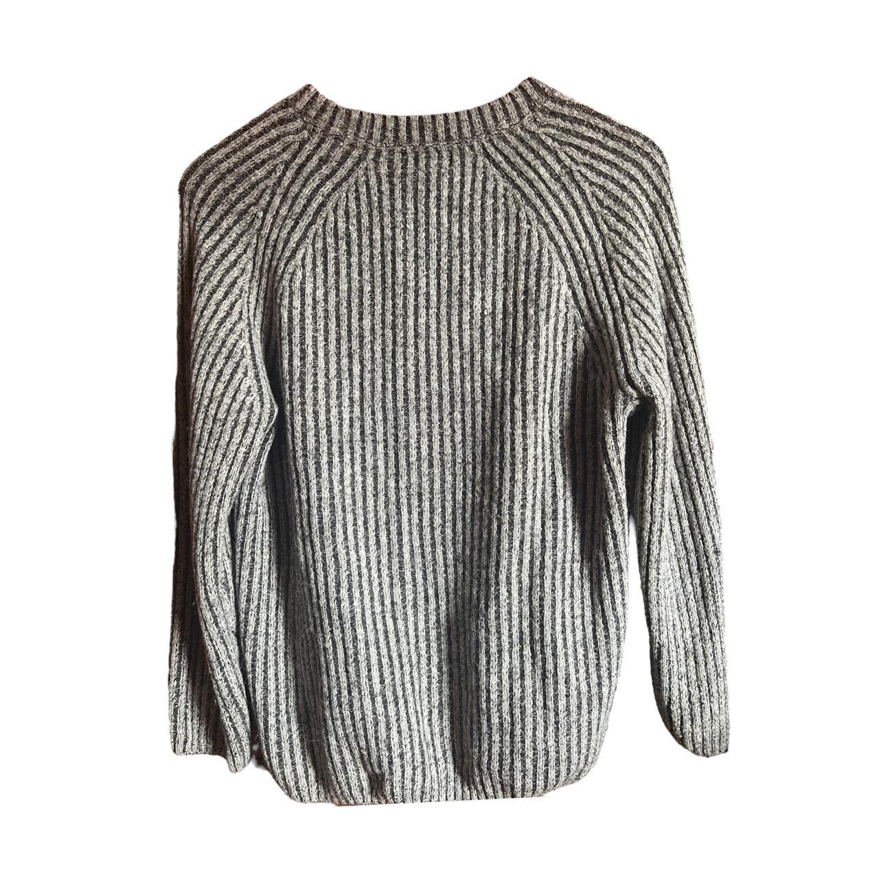 Vintage GAP grey ribbed knit jumper Size S/M... - Depop