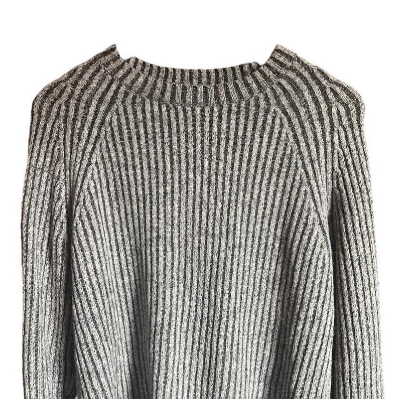 Vintage GAP grey ribbed knit jumper Size S/M... - Depop