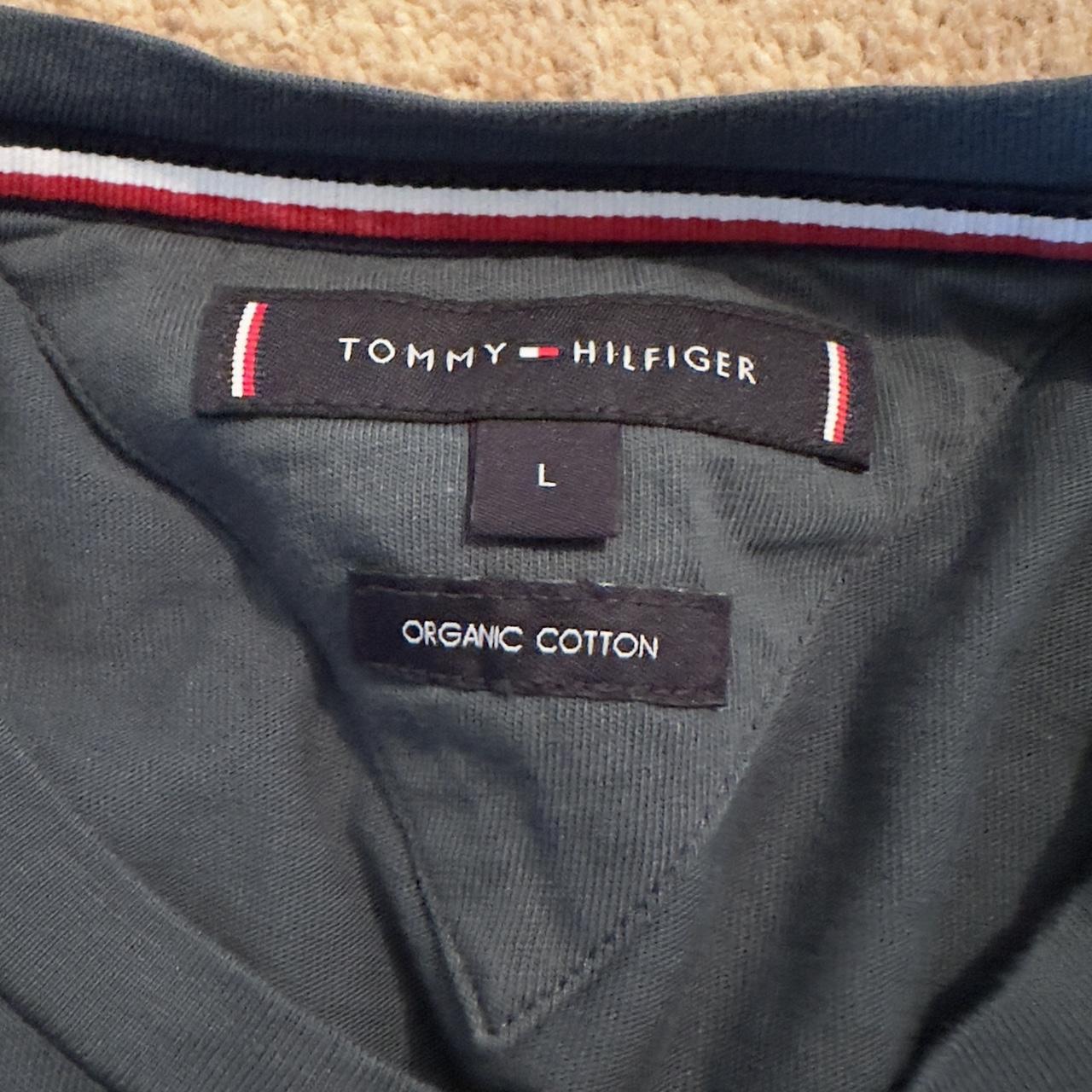 Tommy hilfigure logo graphic tee Embroider logo... - Depop