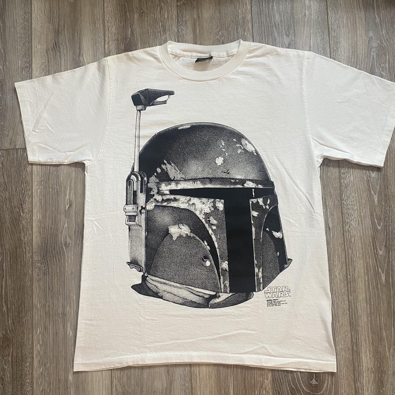 Very Very RARE Vintage 1995 Starwars Boba Fett Tee - Depop