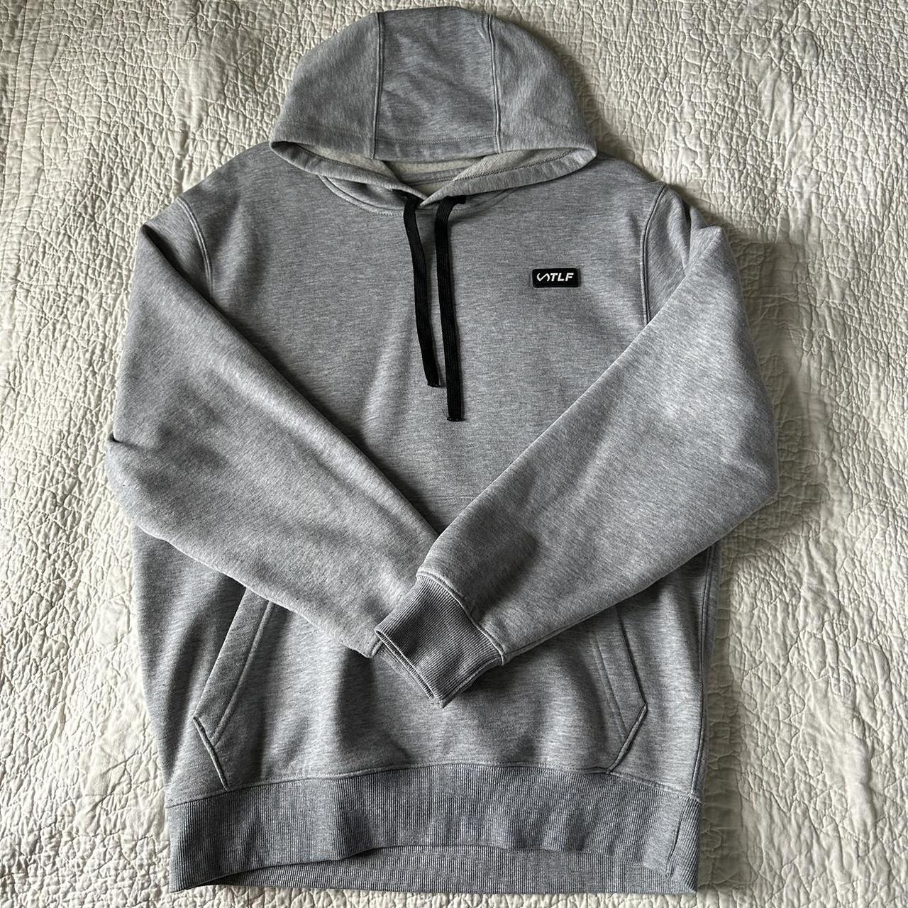 TLF grey oversized hoodie - Depop