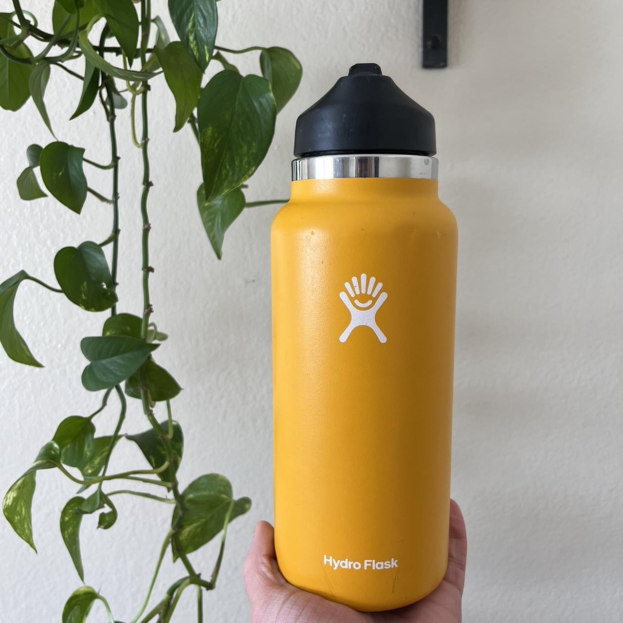 Orange / Yellow Hydro Flask 🌞 32oz hydroflask water... - Depop