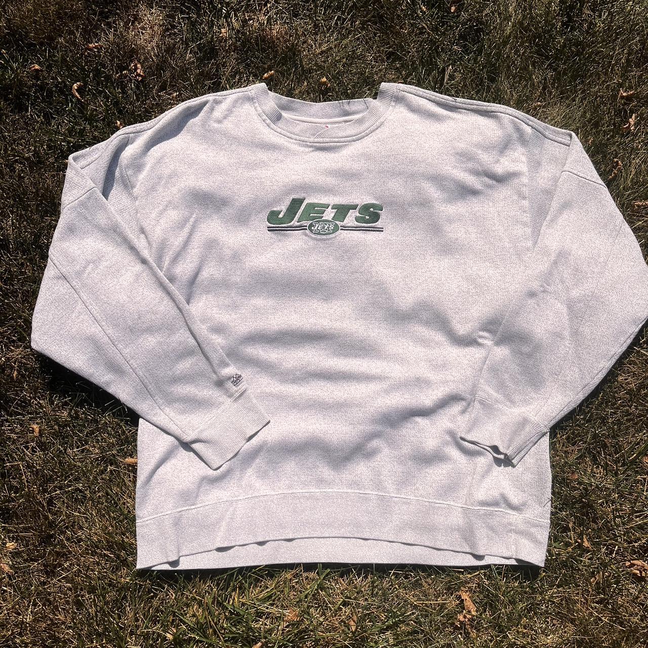 Gently Used NY Jets long sleeve t-Shirt Size 2XL on - Depop