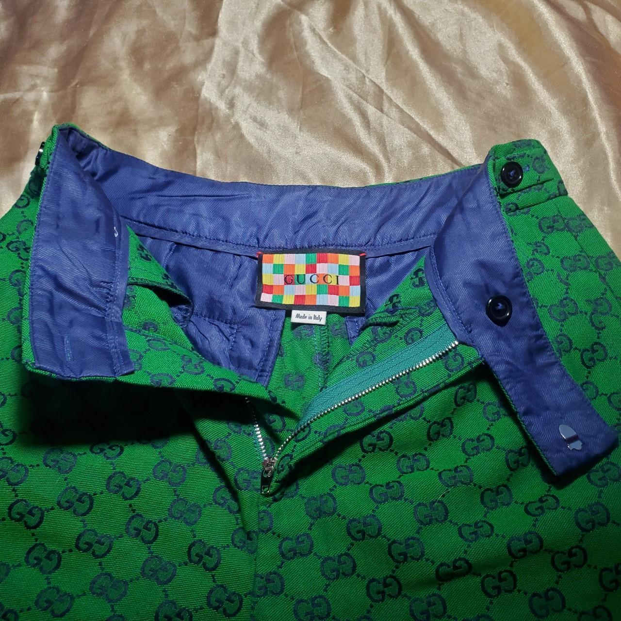 Green high-waisted shorts from Gucci, 'GG | Depop