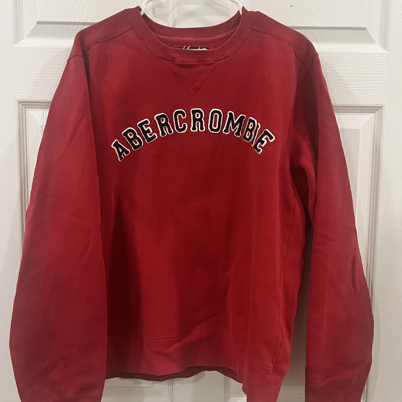 Vintage red Abercrombie crewneck size XL. Has... - Depop