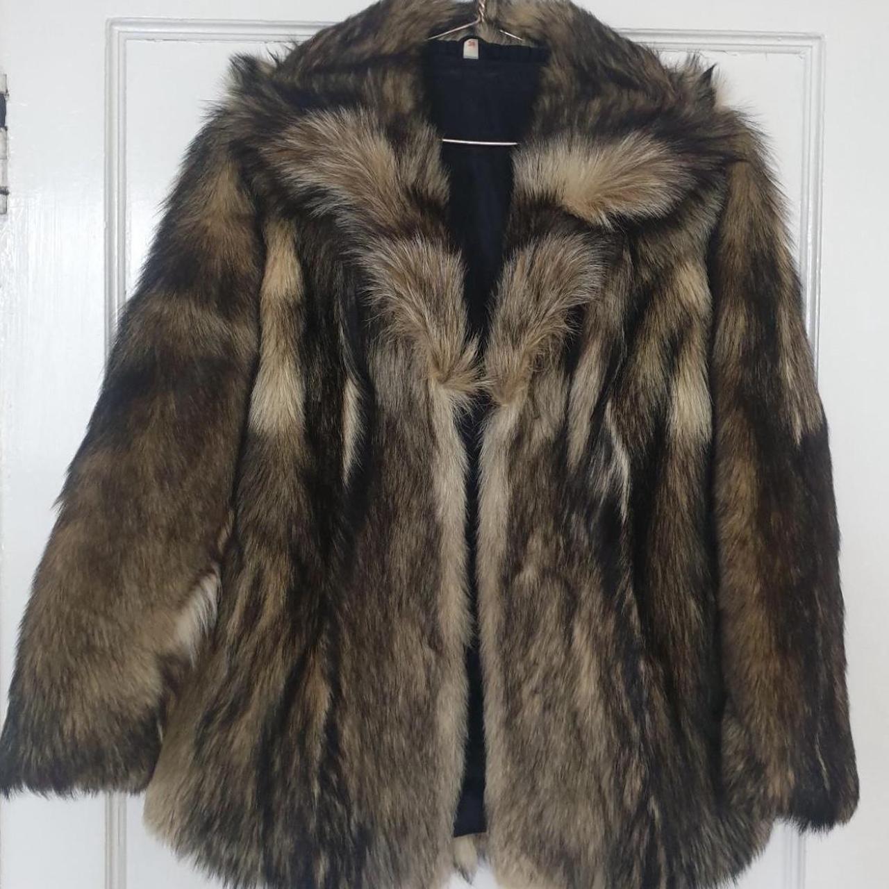 Vintage fur coat Genuine Fur top condition. Says... - Depop