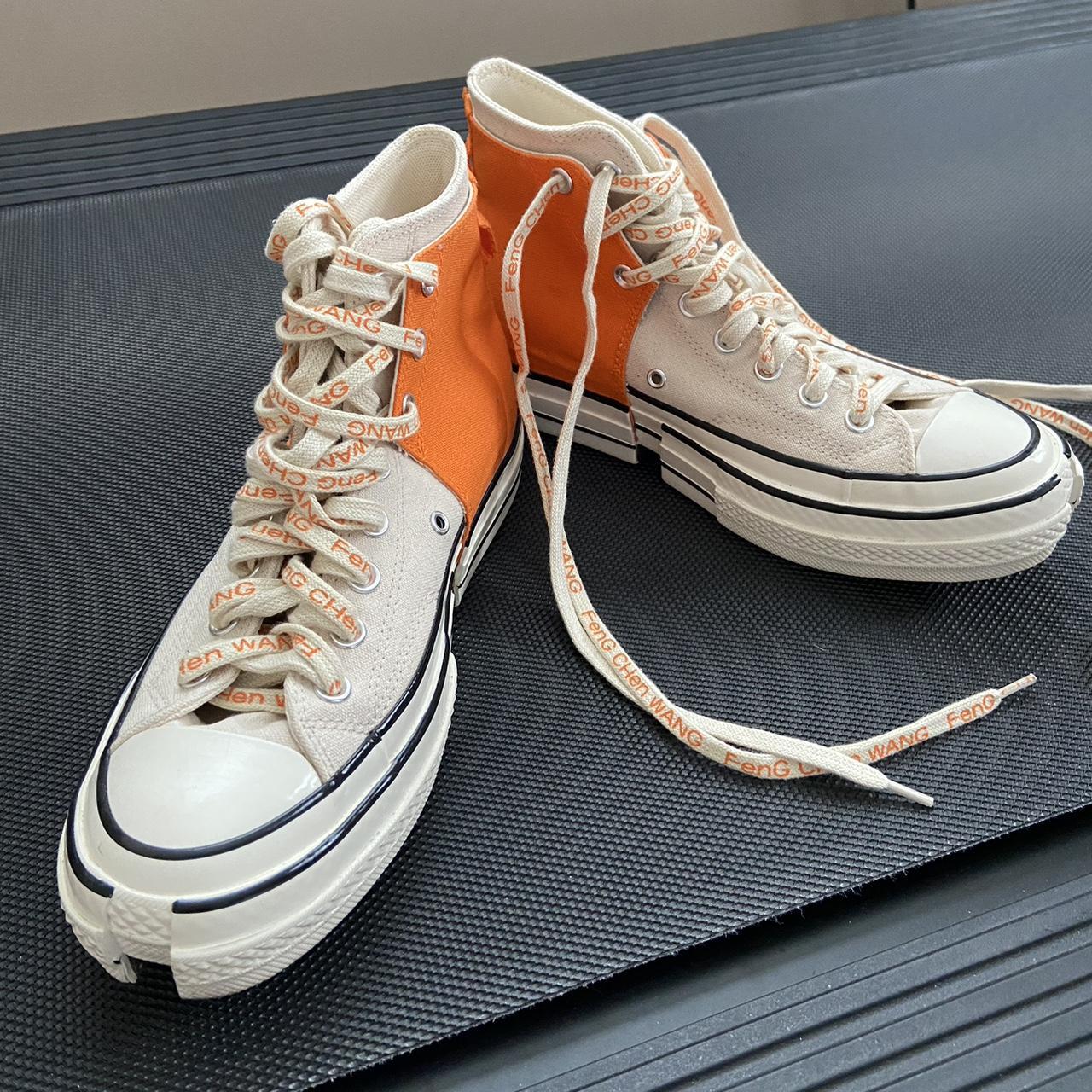 Feng Chen Wang Women's Cream and Orange Trainers (2)