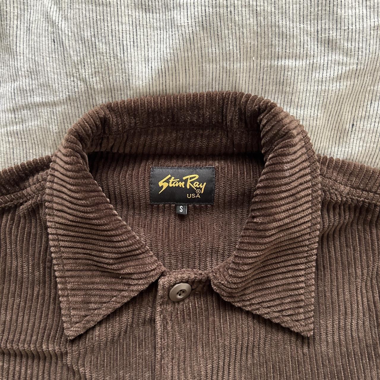 Stan Ray Chocolate Brown Cord Field Shirt. Size S.... - Depop