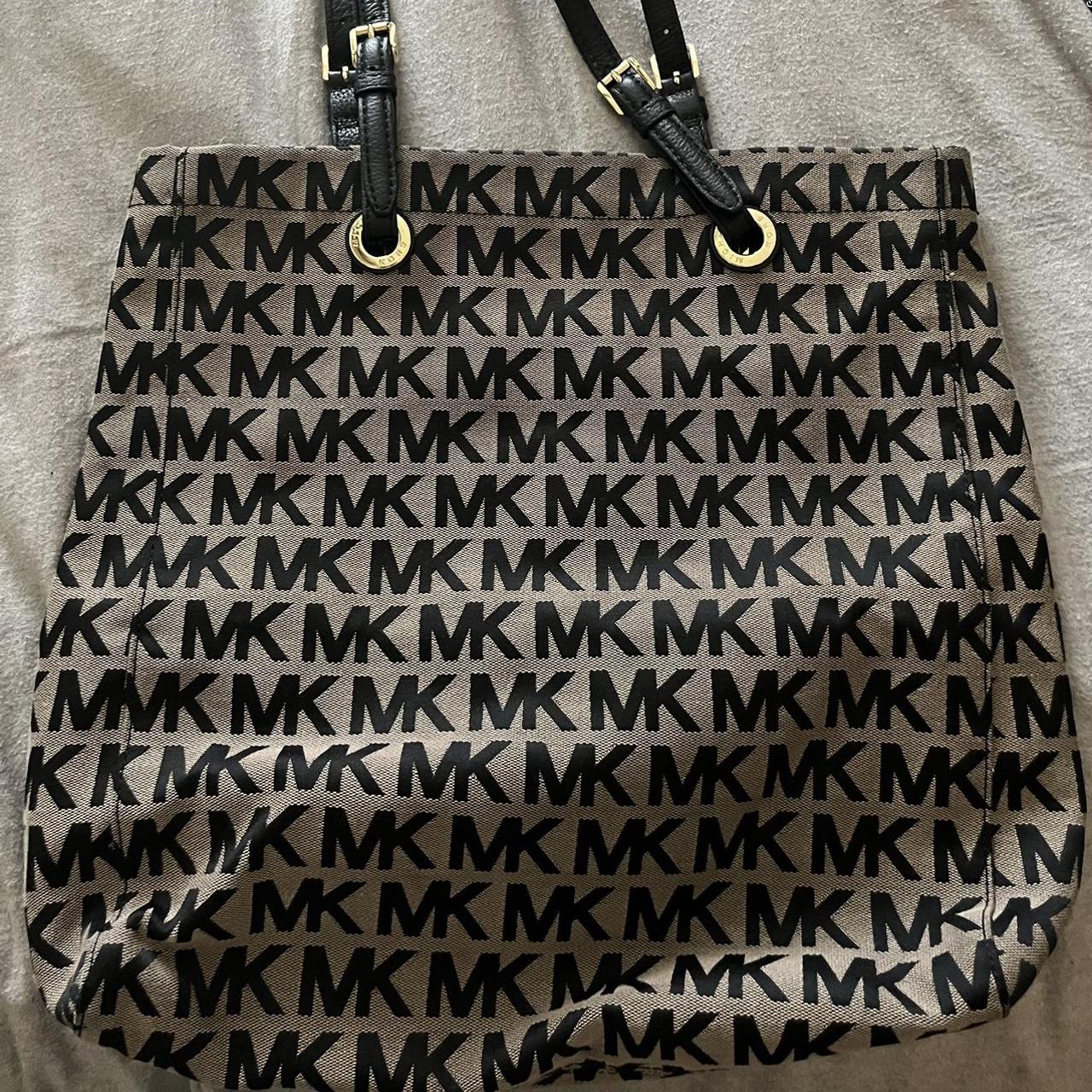 Michael Kors monogram-print tote bag, Black