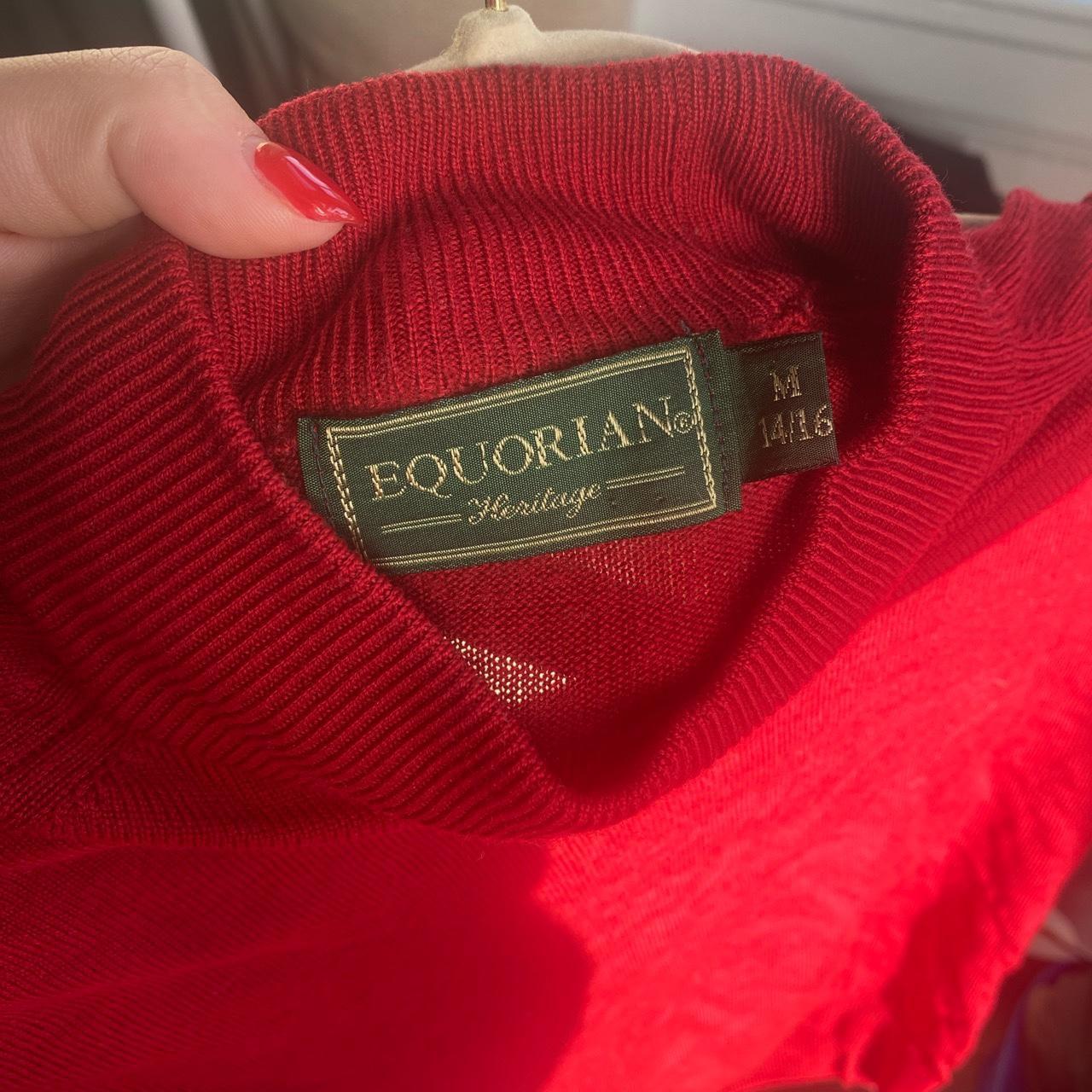 Beutiful red vintage jumper size M - Depop