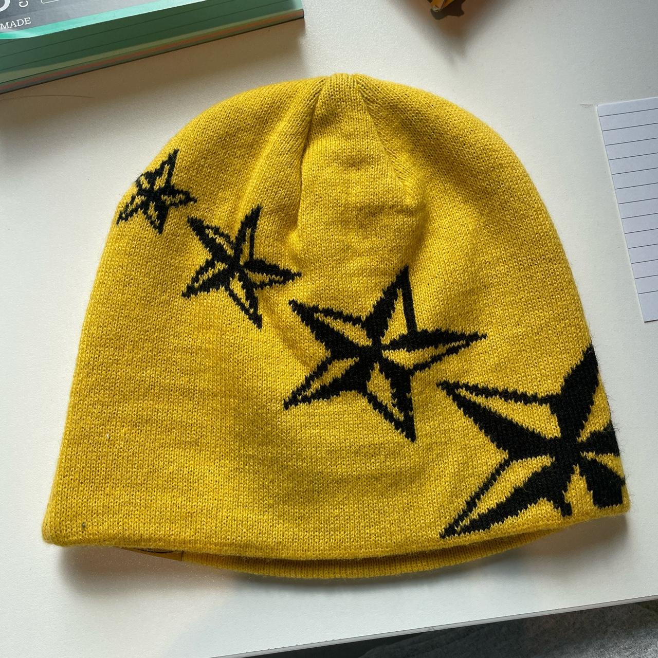 Corteiz 4starz yellow skully/beanie Only selling... Depop