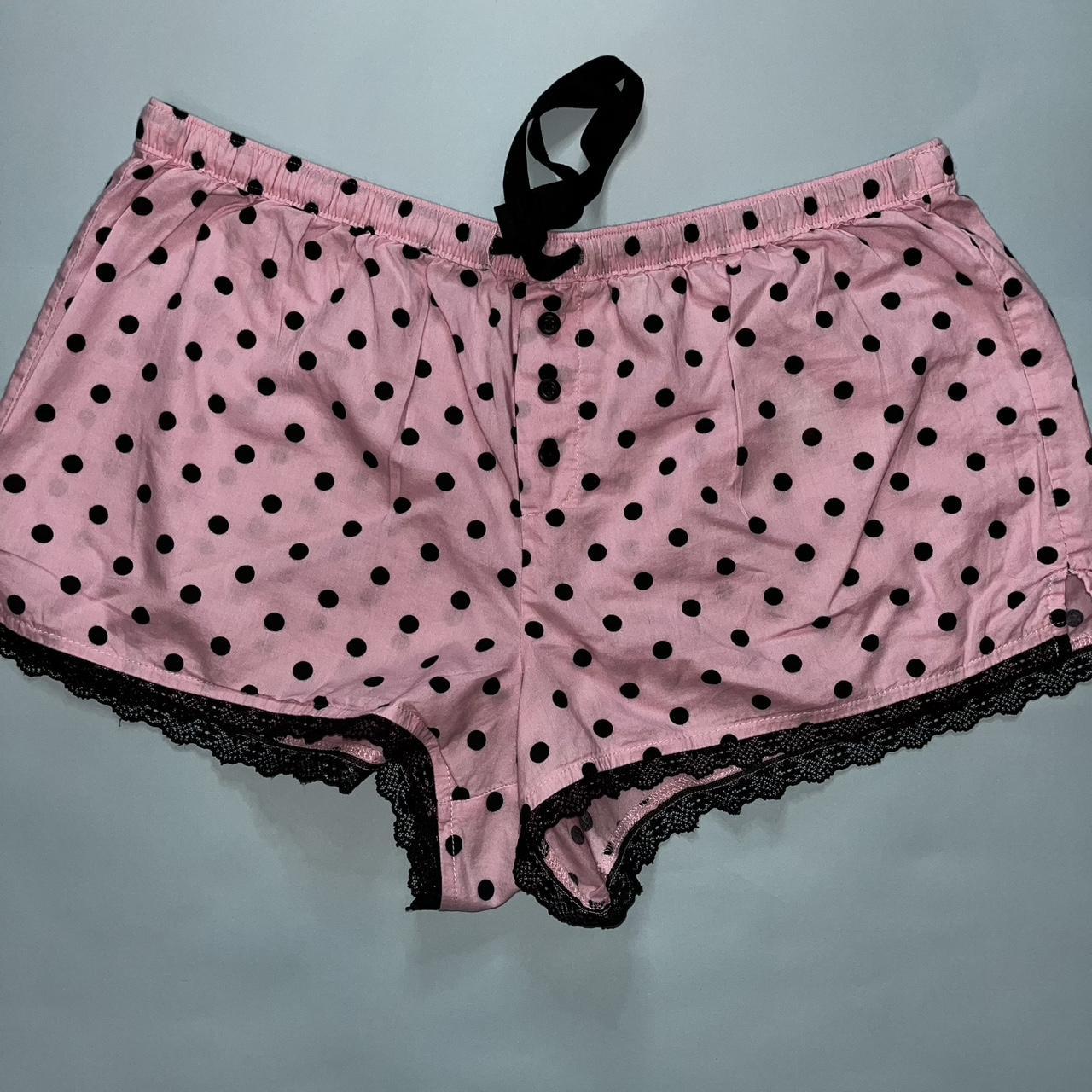 faded glory sleepwear essentials black pocka dotted... Depop