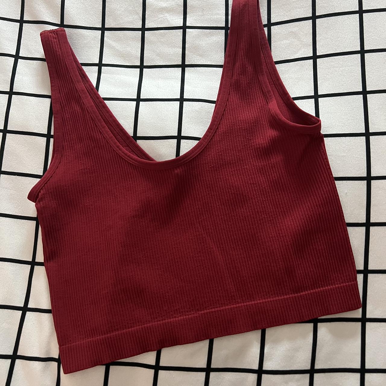 Target Women's Burgundy Vest Depop