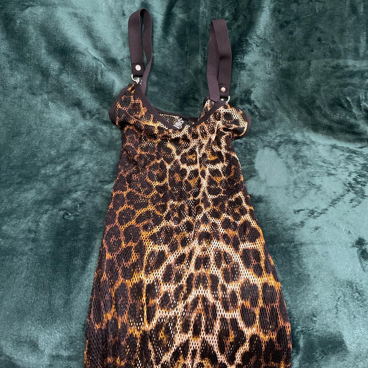 Killstar leopard print mesh dress🖤 Only worn once - Depop